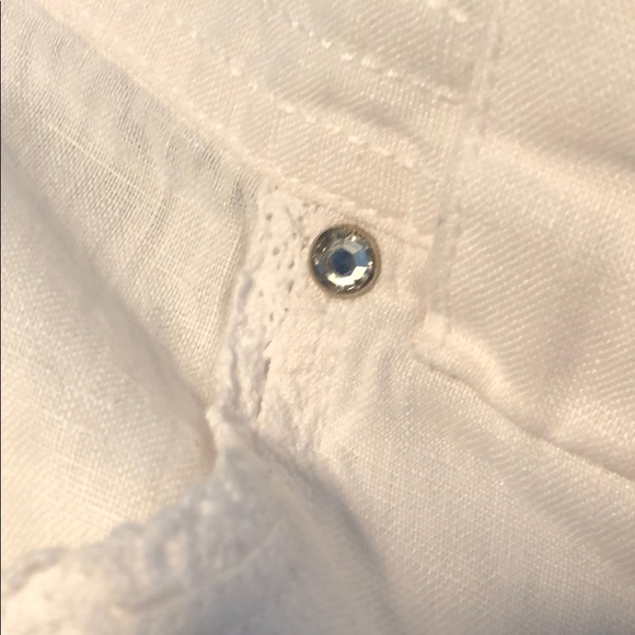 INC International Concepts White Linen Dress Pants - Picture 7 of 7